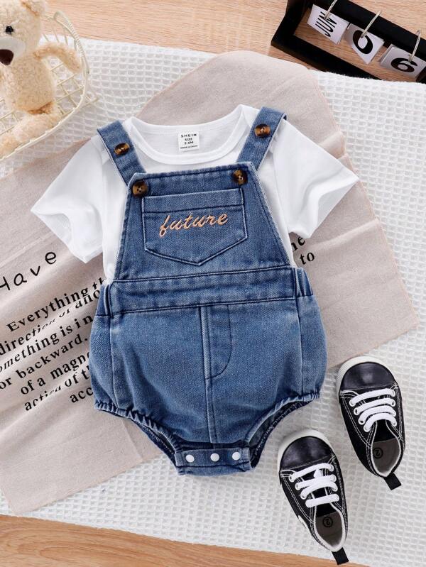 Conjunto de 2 piezas para bebé niño, franela y braga
