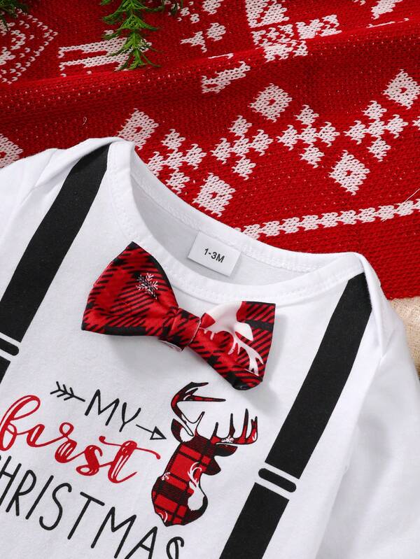 Pijama navideña niño, 3 piezas