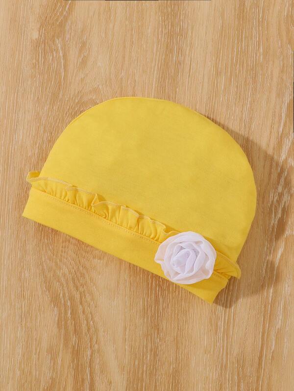 Set de 2 piezas para bebé niña, mameluco y gorro
