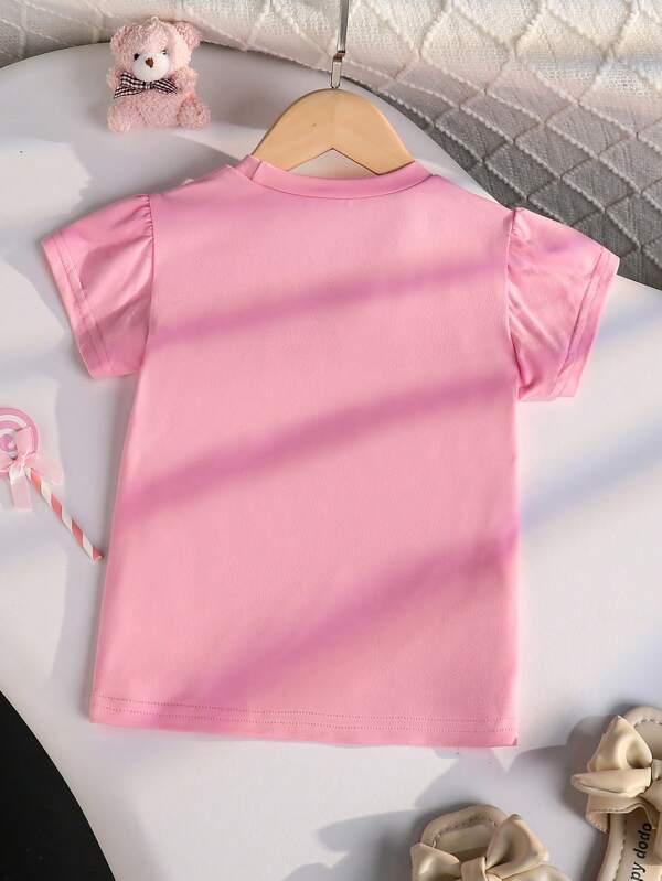 Blusa de arcoíris para niñas pequeñas