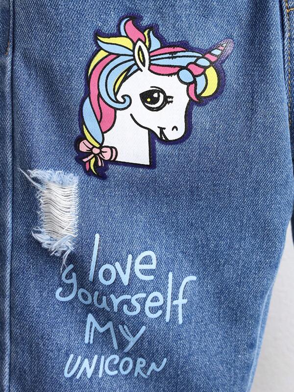 Pantalón estampado para niñas pequeñas