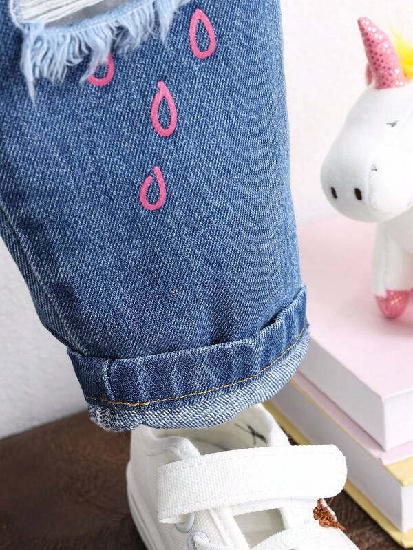 Pantalón estampado para niñas pequeñas