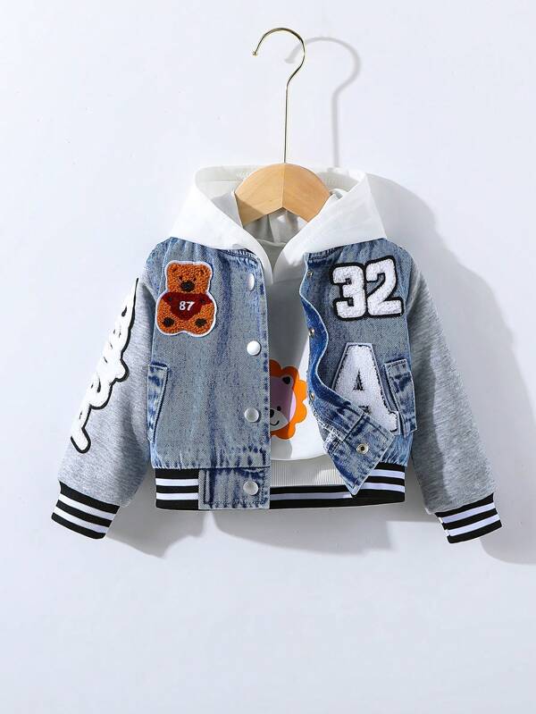 Chaqueta denim para bebé y niño pequeño