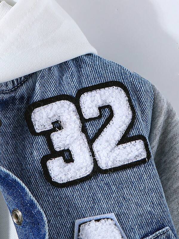 Chaqueta denim para bebé y niño pequeño