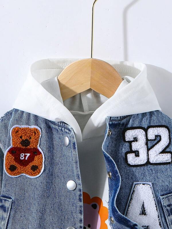 Chaqueta denim para bebé y niño pequeño