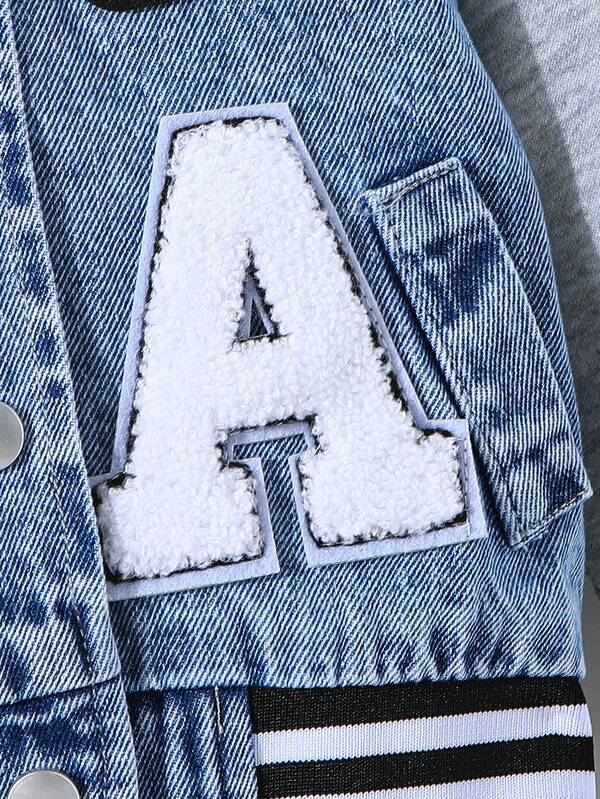 Chaqueta denim para bebé y niño pequeño