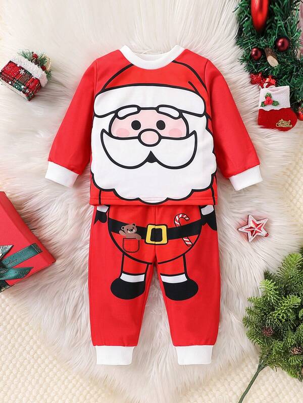 Pijama navideña para niño, 2 piezas