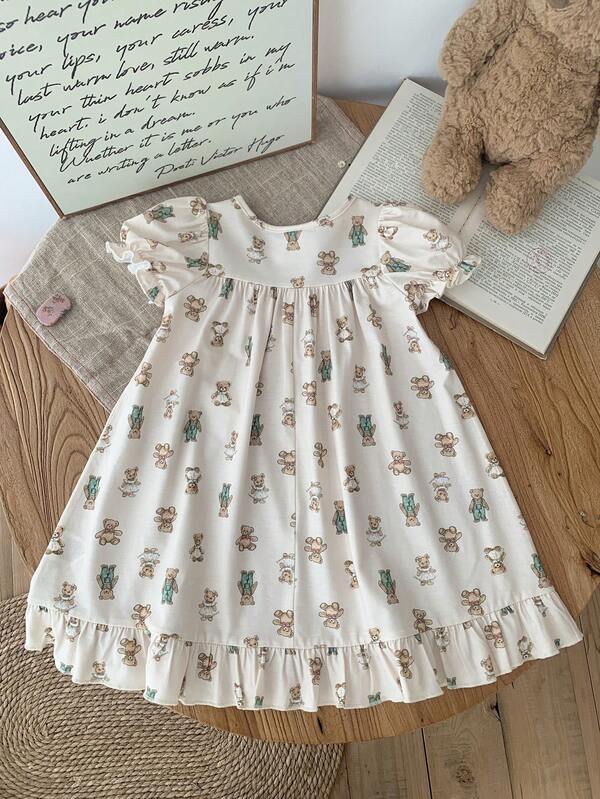 Vestido de osos para bebé niña