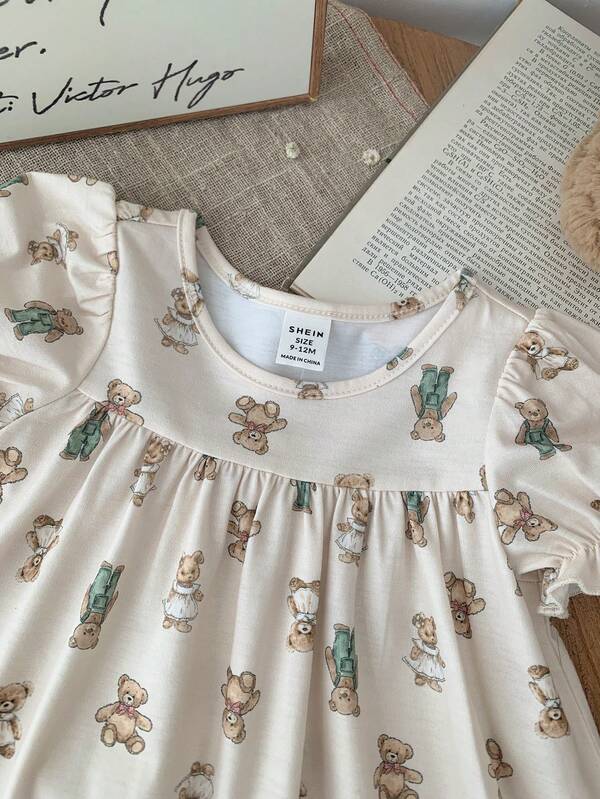 Vestido de osos para bebé niña