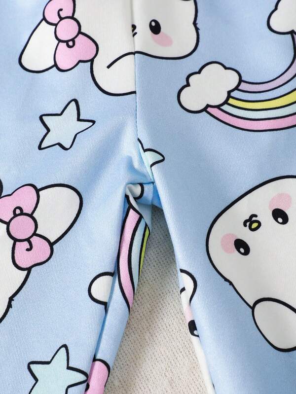 Conjunto de 2 piezas para niñas pequeñas, franela y mono