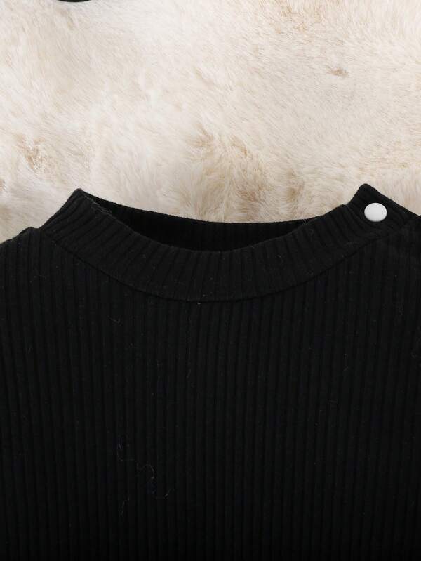 Conjunto de 3 piezas para bebé y niñas pequeñas, sweater, chaleco y pantalón