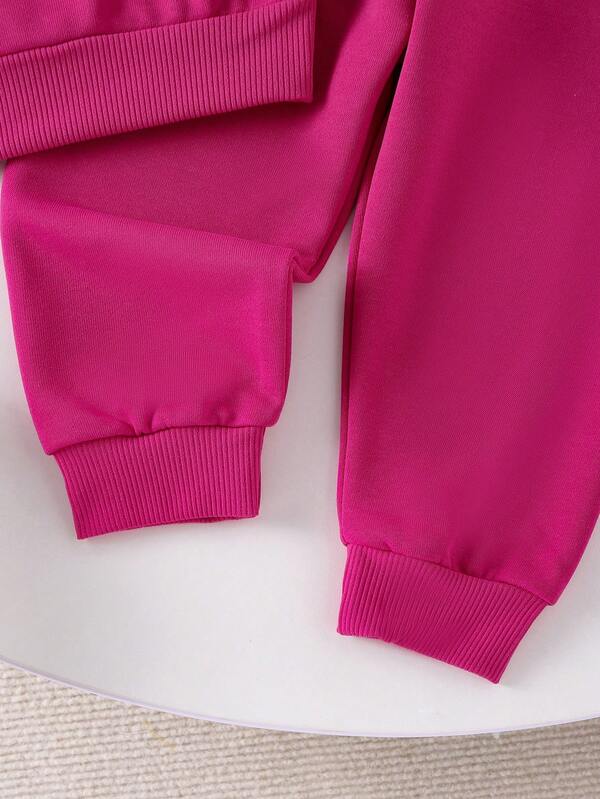 Conjunto de 2 piezas para bebé y niñas pequeñas, sweater y joggers