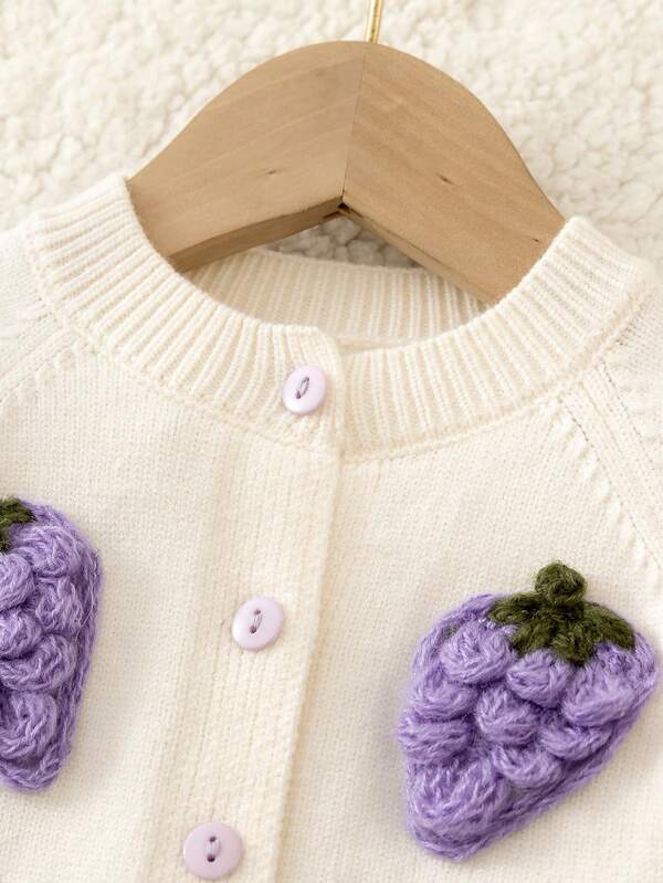 Conjunto de 2 piezas para bebé niña, mono y cardigán