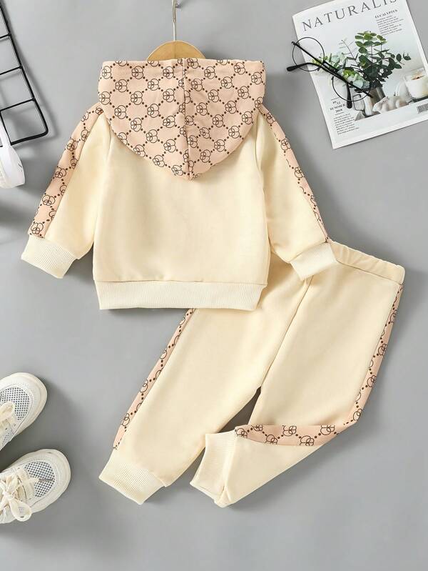 Conjunto de 2 piezas para bebé y niños pequeños, sudadera y joggers