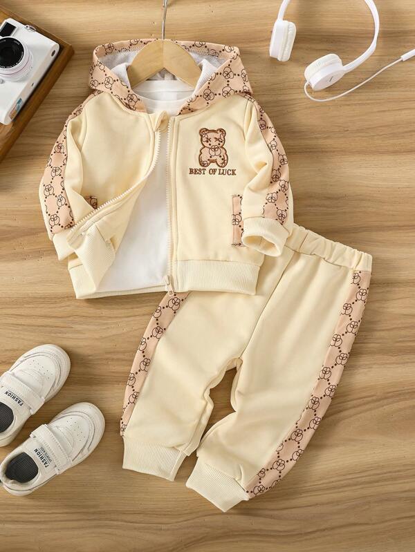 Conjunto de 2 piezas para bebé y niños pequeños, sudadera y joggers