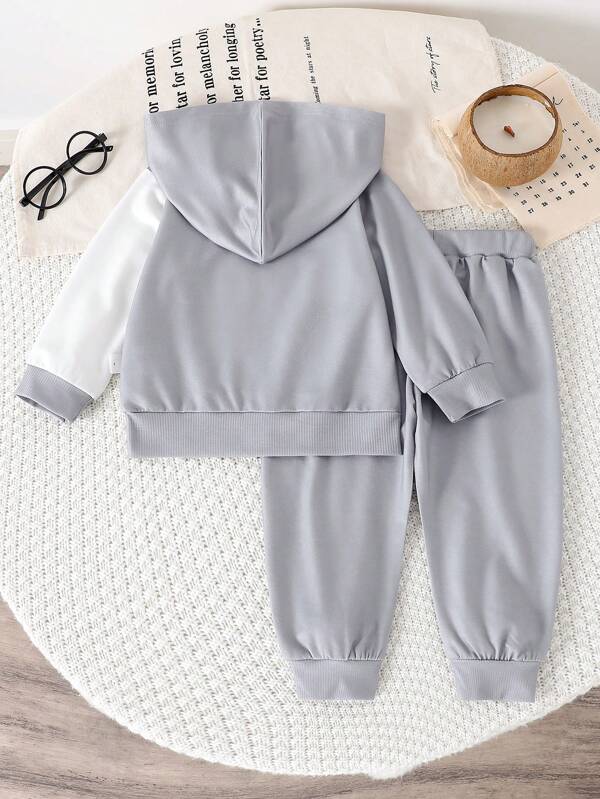 Conjunto de 2 piezas para bebé y niños pequeños, sudadera y joggers