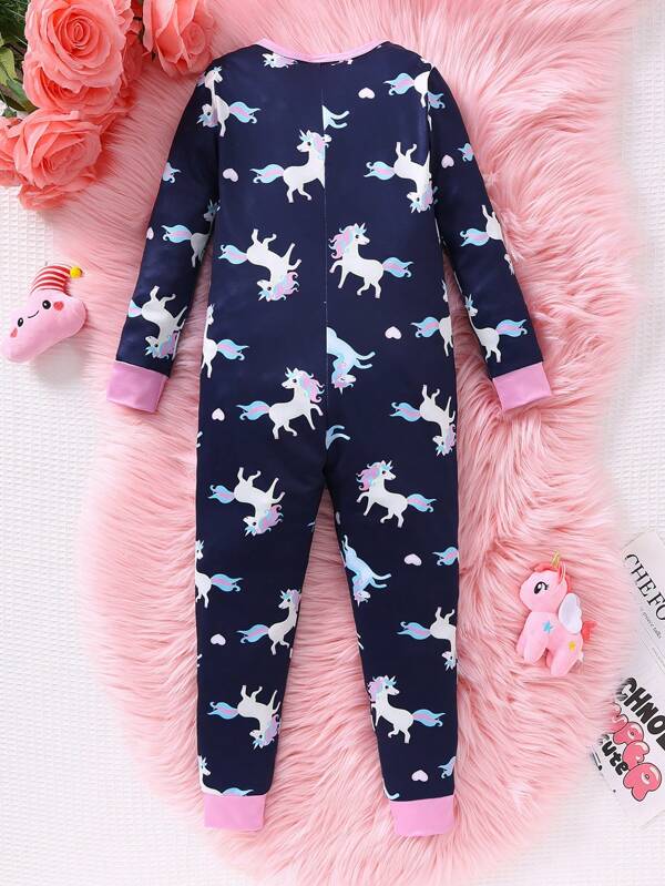 Mameluco de unicornios para niñas pequeñas