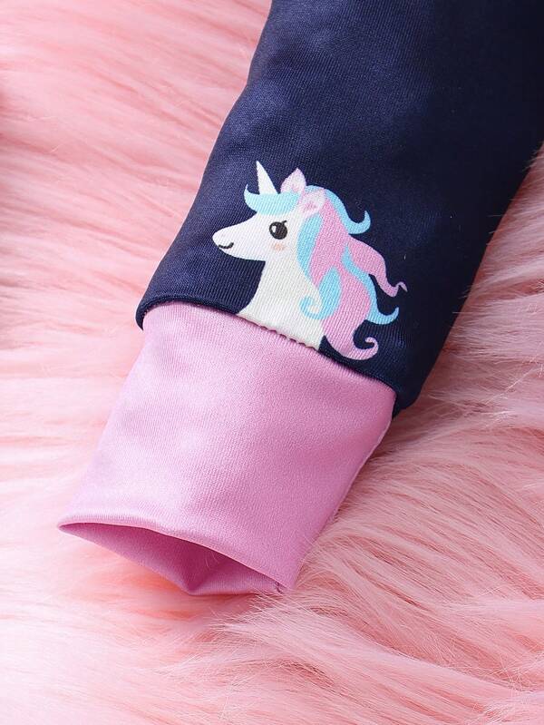 Mameluco de unicornios para niñas pequeñas