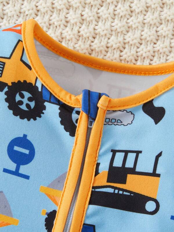 Mameluco de tractor para bebé niño