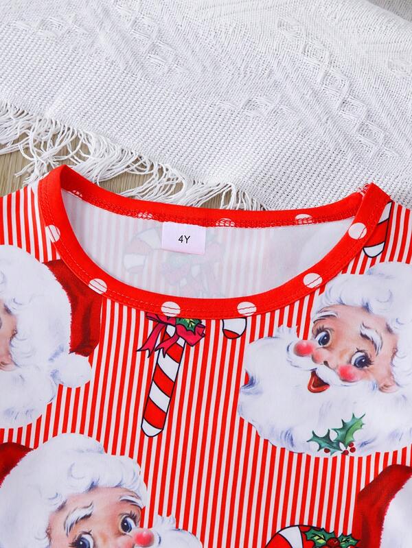 Pijama navideña para niña, 2 piezas
