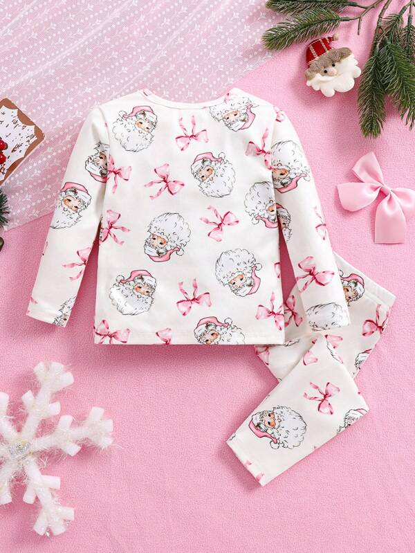 Pijama navideña para niña, 2 piezas