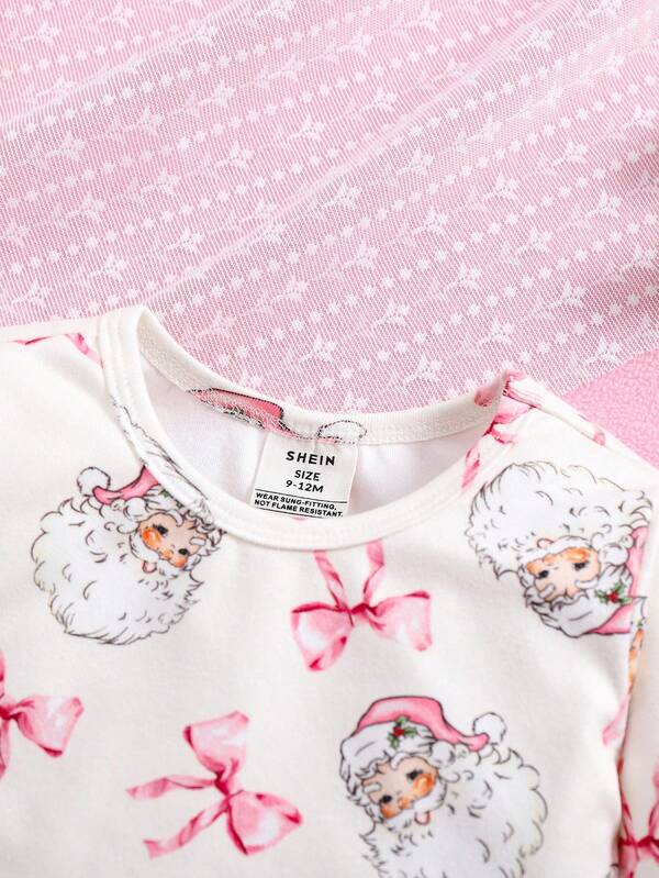 Pijama navideña para niña, 2 piezas