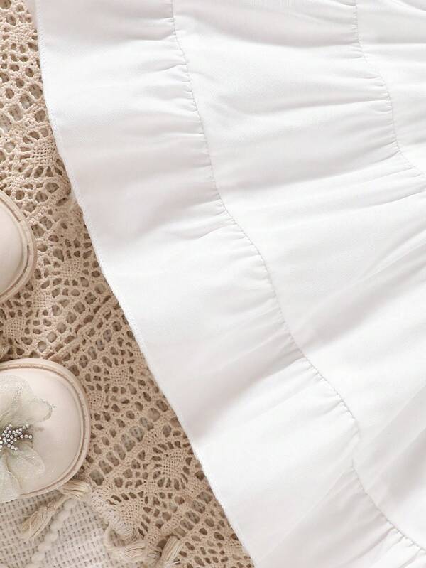 Conjunto de 2 piezas para bebé y niñas pequeñas, vestido y chaleco