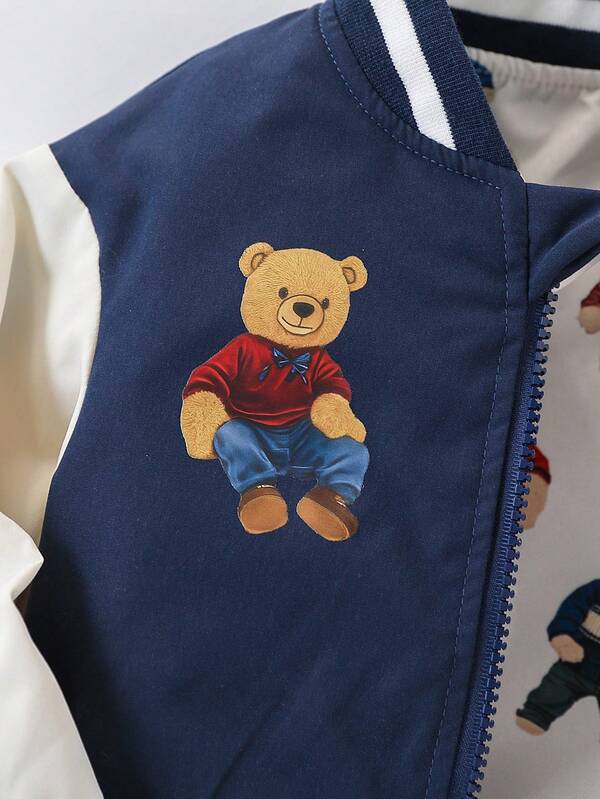 Chaqueta reversible de osos bebé y niño pequeño