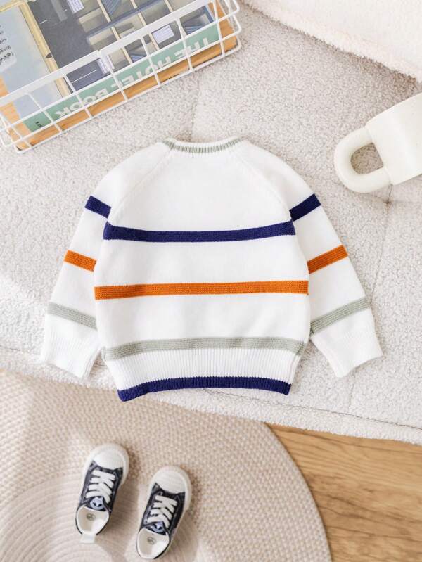 Sweater de rayas para bebé y niño pequeño