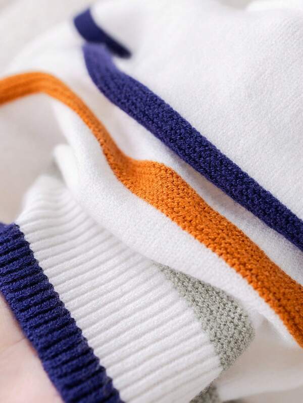 Sweater de rayas para bebé y niño pequeño