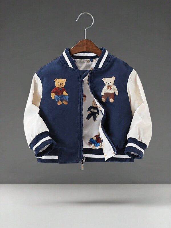 Chaqueta reversible de osos bebé y niño pequeño