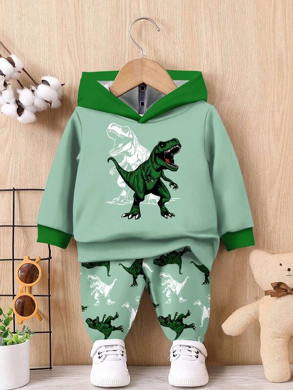 Conjunto de 2 piezas para bebé y niños pequeños, sudadera y joggers