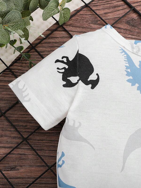 Conjunto de 2 piezas para bebé y niños pequeños, franela y pantalón