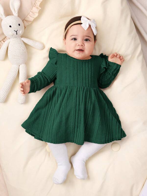 Vestido verde para bebé niña