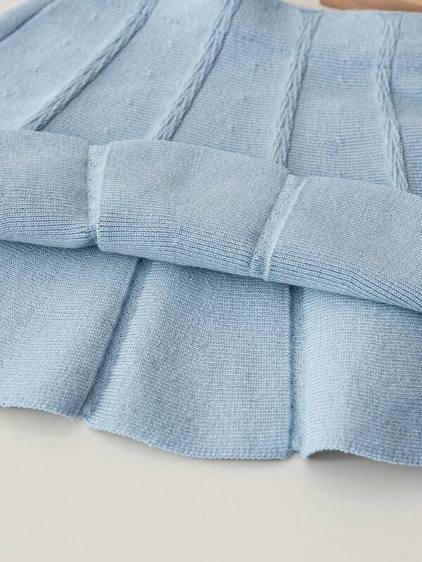 Conjunto de 2 piezas para bebé y niñas pequeñas, sweater y falda