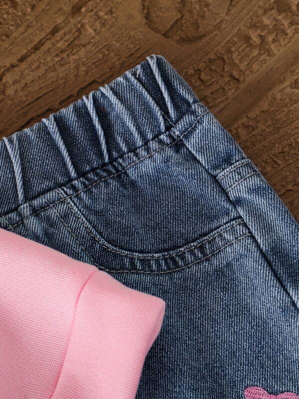 Conjunto de 2 piezas para bebé y niñas pequeñas, sweater y pantalón