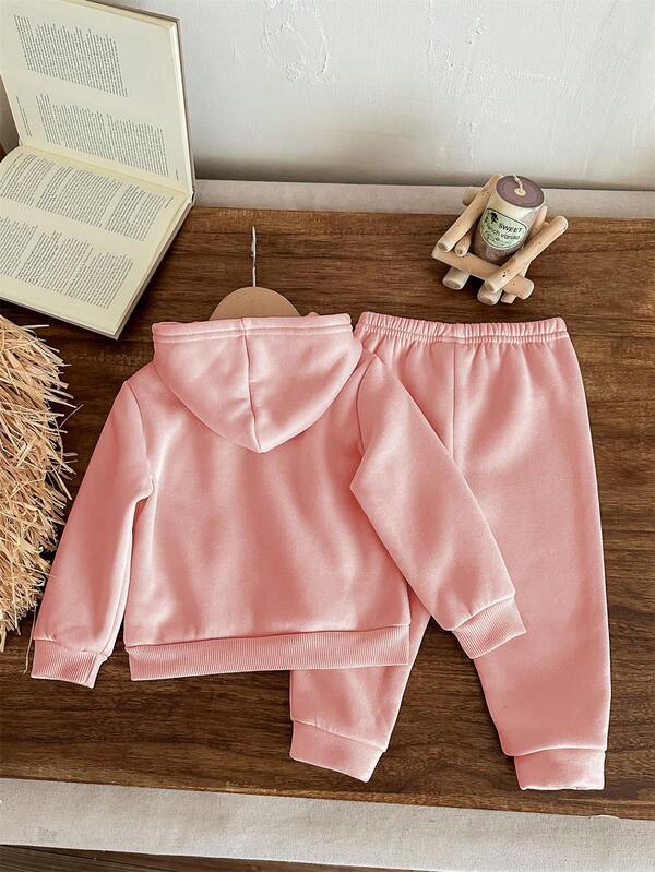 Conjunto de 2 piezas para bebé y niñas pequeñas, sweater y joggers
