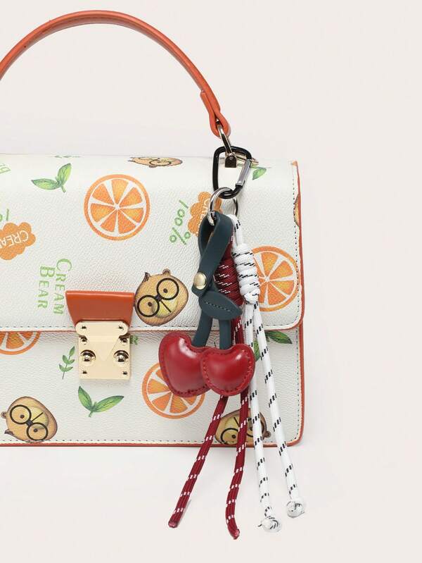 Charm cerezas rojas 3D