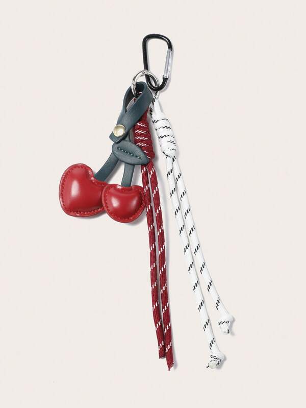 Charm cerezas rojas 3D