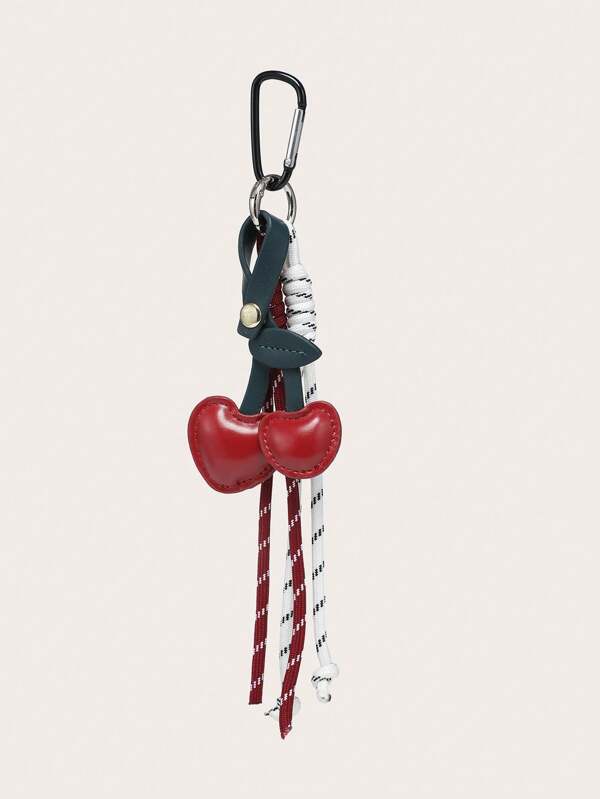 Charm cerezas rojas 3D