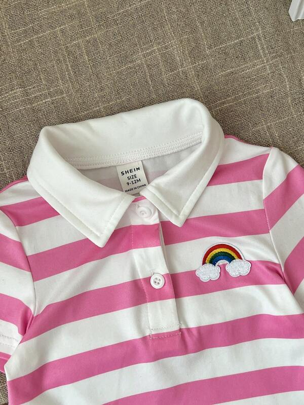 Vestido de rayas para bebé y niñas pequeñas