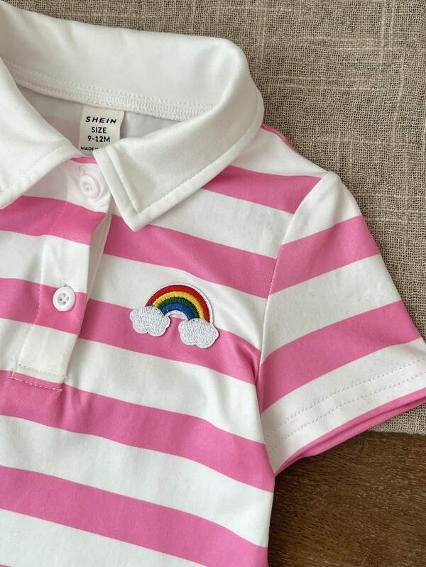 Vestido de rayas para bebé y niñas pequeñas