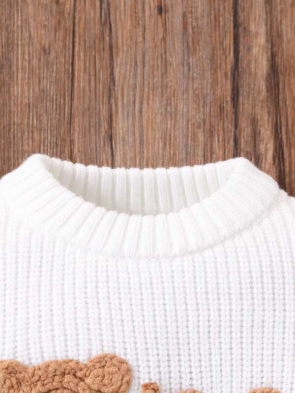 Sweater de oso para bebé y niño pequeño