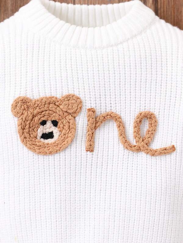 Sweater de oso para bebé y niño pequeño