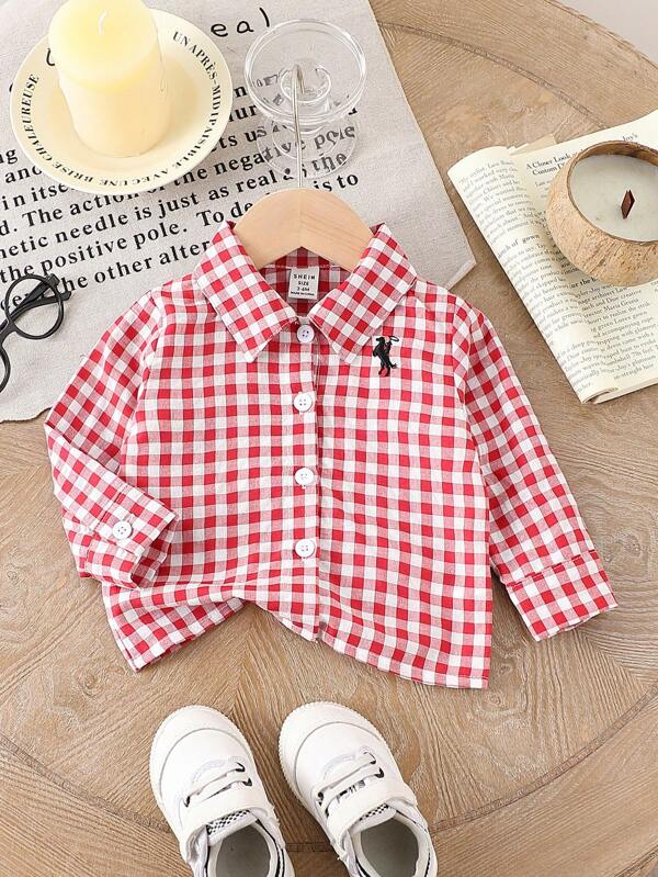 Camisa de cuadros bebé y niño pequeño