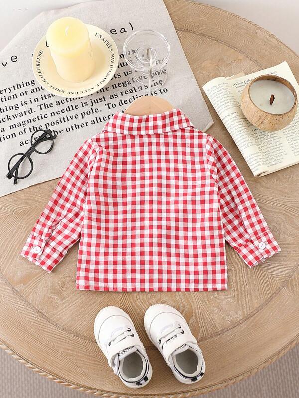 Camisa de cuadros bebé y niño pequeño