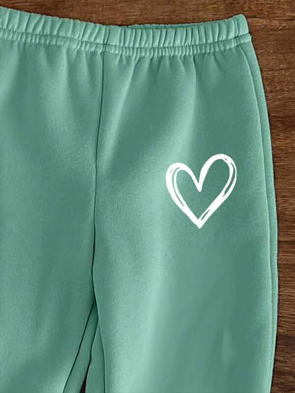 Conjunto de 2 piezas para bebé y niñas pequeñas, sweater y joggers
