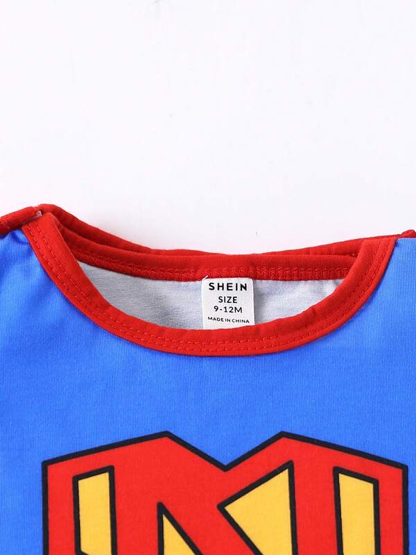 Set de 3 piezas para bebé y niño pequeño, franela, capa y shorts