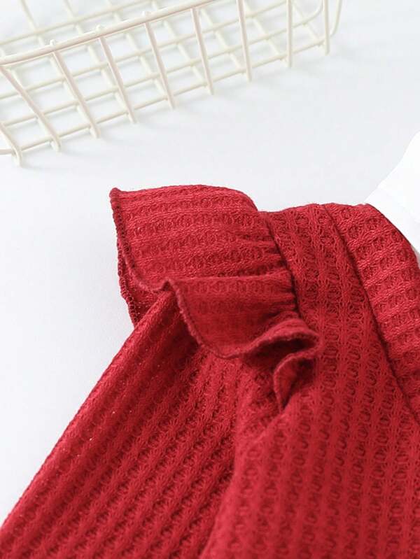 Conjunto de 2 piezas para bebé y niñas pequeñas, pantalón y sweater