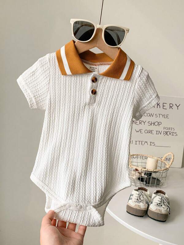 Body cuello polo para bebé niño